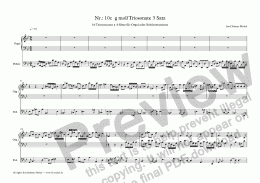 page one of Nr.: 10c  g moll Triosonate 3 Satz