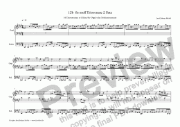page one of Nr.:12b  fis moll Triosonate 2 Satz
