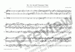 page one of Nr.: 12c  fis moll Triosonate 3 Satz