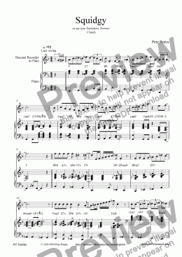 page one of Squidgy (JazzPiano)
