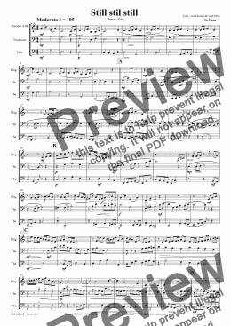 page one of Still stil still - Brass Trio