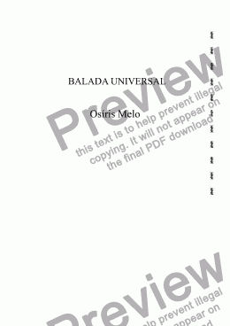 page one of BALADA UNIVERSAL
