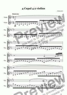 page one of 4 Cupal 4 2 violins