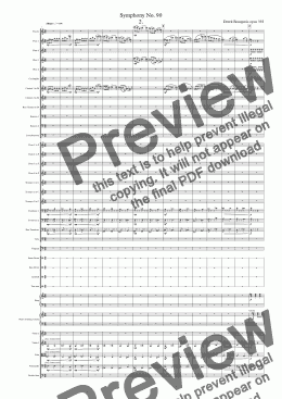 page one of Symphony No 90 2nd movt.