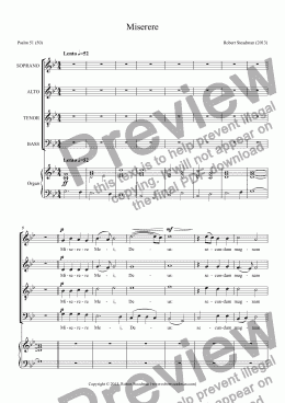 page one of Miserere