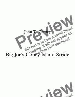 page one of Big Joe’s Coney Island Stroll