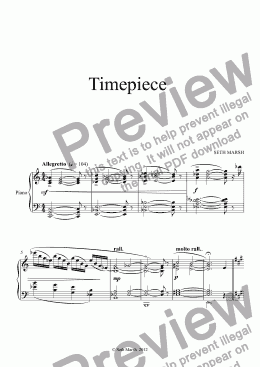 page one of Timepiece