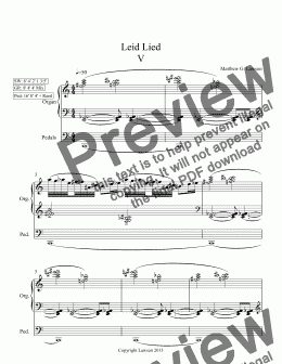 page one of Leid Lied V