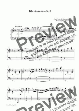 page one of Piano Sonata No.1 in F-major