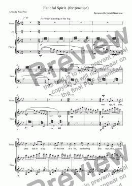 page one of Faithful Spirit  (for practice)