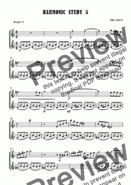 page one of Harmonic Study 5