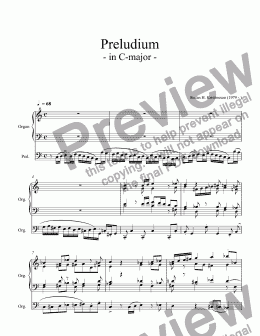 page one of Preludia in C