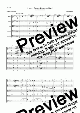 page one of Beethoven - 1 mov. Piano Sonata No.1