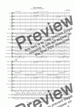 page one of The Continental - Concert Band