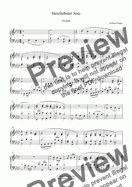 page one of ’Herzliebster Jesu’ Choral Vorspiel ( Band III)