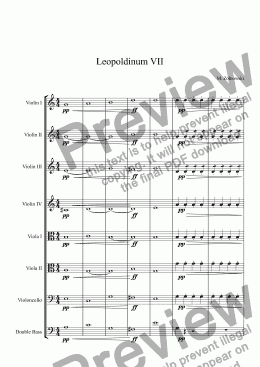 page one of Leopoldinum VII