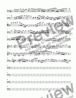 page one of Dittersdorf Simfonie Concertante Cadenza Bass.sib