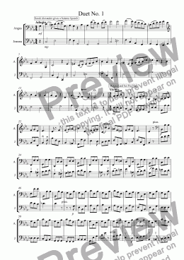 page one of Duet No. 1