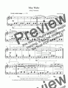 page one of May Waltz (Easy Version)