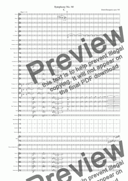 page one of Symphony No 90 5th movt