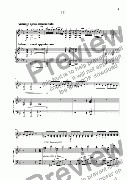 page one of Violin Sonata #2: Part III