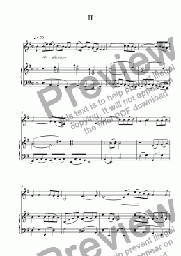 page one of Violin Sonata #1: Part II