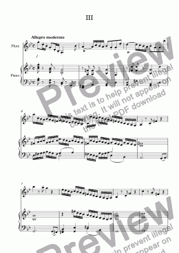 page one of Violin Sonata #1: Part III