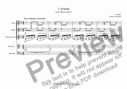 page one of Lyric Pieces Op.12: 1.Arietta