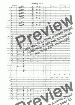 page one of Symphony No 91 4th movt
