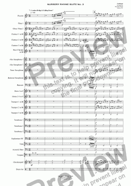 page one of NURSERY RHYME SUITE No. 2 (Concert Band)