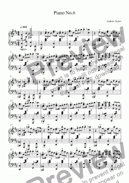 page one of Piano No.6