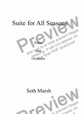 page one of Suite for All Seasons No.2