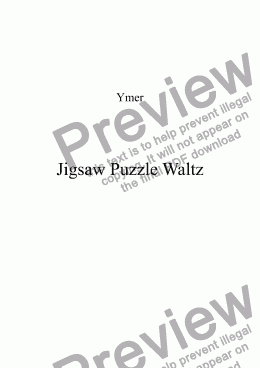 page one of Jigsaw Puzzle Waltz