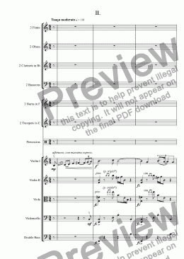 page one of Sinfonietta No.3 - II. [+mp3]