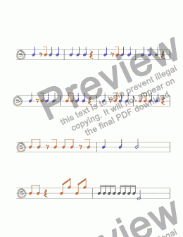 page one of Basic Rhythms Worksheet 8
