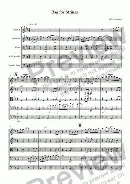 page one of Rag for Strings