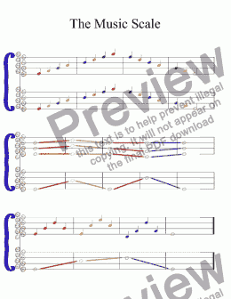 page one of Music Scale Worksheet