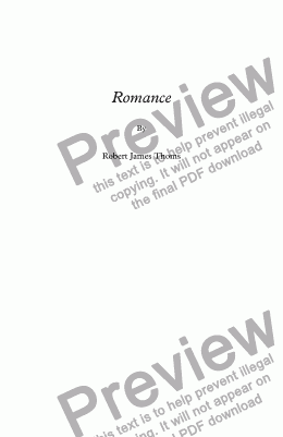 page one of  Romance