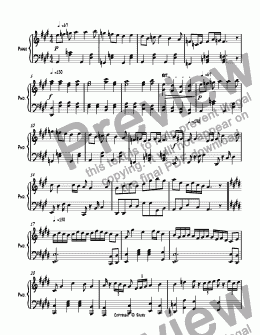 page one of Ragtime #115 in A Major, Op. 257.sib