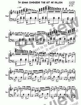 page one of Ragtime #119 in E Flat Major, Op. 261