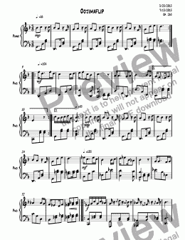 page one of Ragtime #121  in D Minor, Op. 263