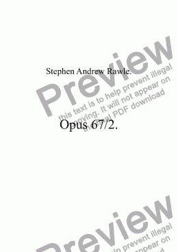 page one of Opus 67/2, Central Square, for piano and orchestra.