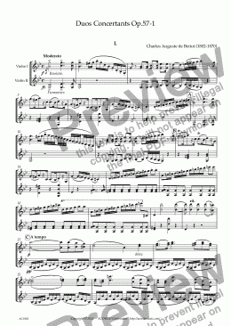 page one of Duos Concertants Op.57-1