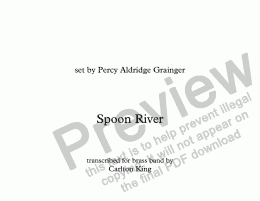 page one of Spoon River (10-piece)