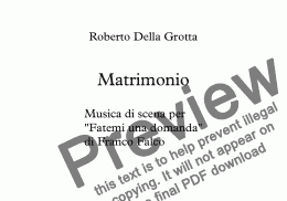 page one of Matrimonio