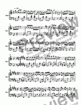page one of Ragtime #141 in C Major, Op. 295