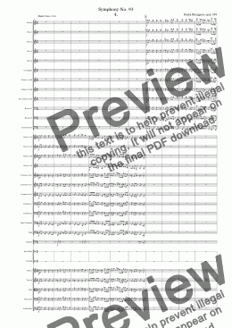 page one of Symphony No 93 4th movt