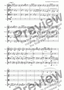 page one of String Quartet: 4