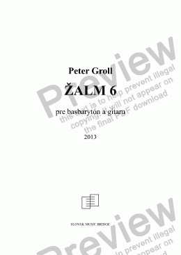 page one of Zalm 6
