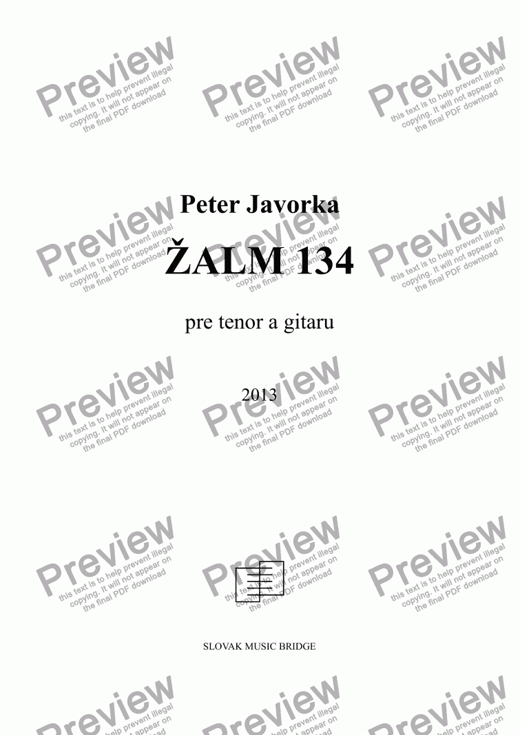 page one of Žalm 134